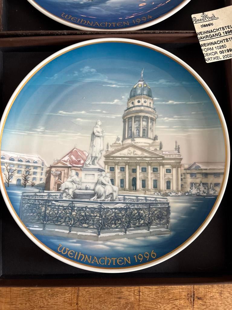 Rosenthal Classic Kerstbord 1996 - Gendarmenmarkt Berlijn, Ophalen of Verzenden
