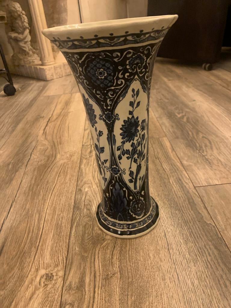 Delfts Blauwe Vaas - Royal Sphinx Boch Holland, Antiek en Kunst, Ophalen of Verzenden
