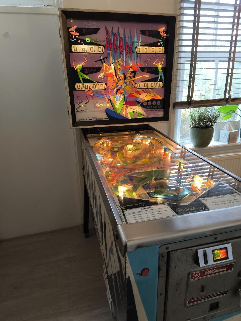 Flipperkast Williams A gogo, Ophalen, Gebruikt, Mechanisch, Williams