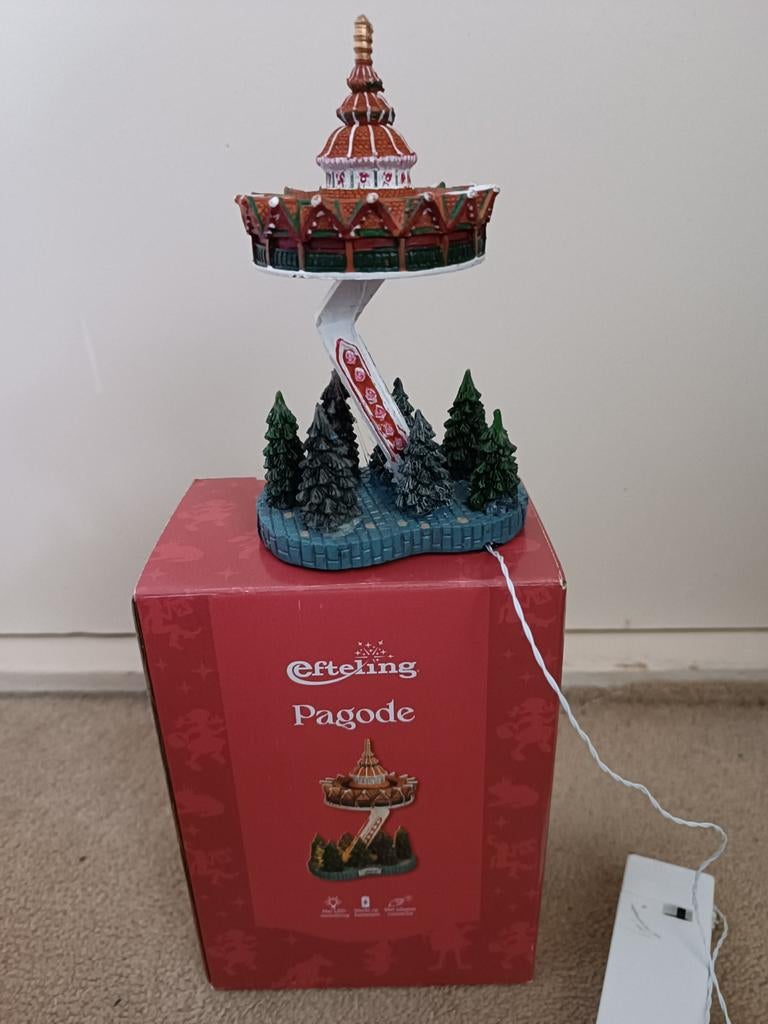 Efteling Pagode met verlichting, Ophalen of Verzenden, Nieuw, Beeldje of Poppetje