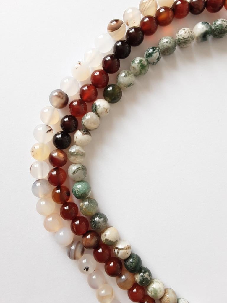 OPRUIMING Nieuwe restant strengen NATUURSTEEN kralen (35), Ophalen of Verzenden, Nieuw, Kraal