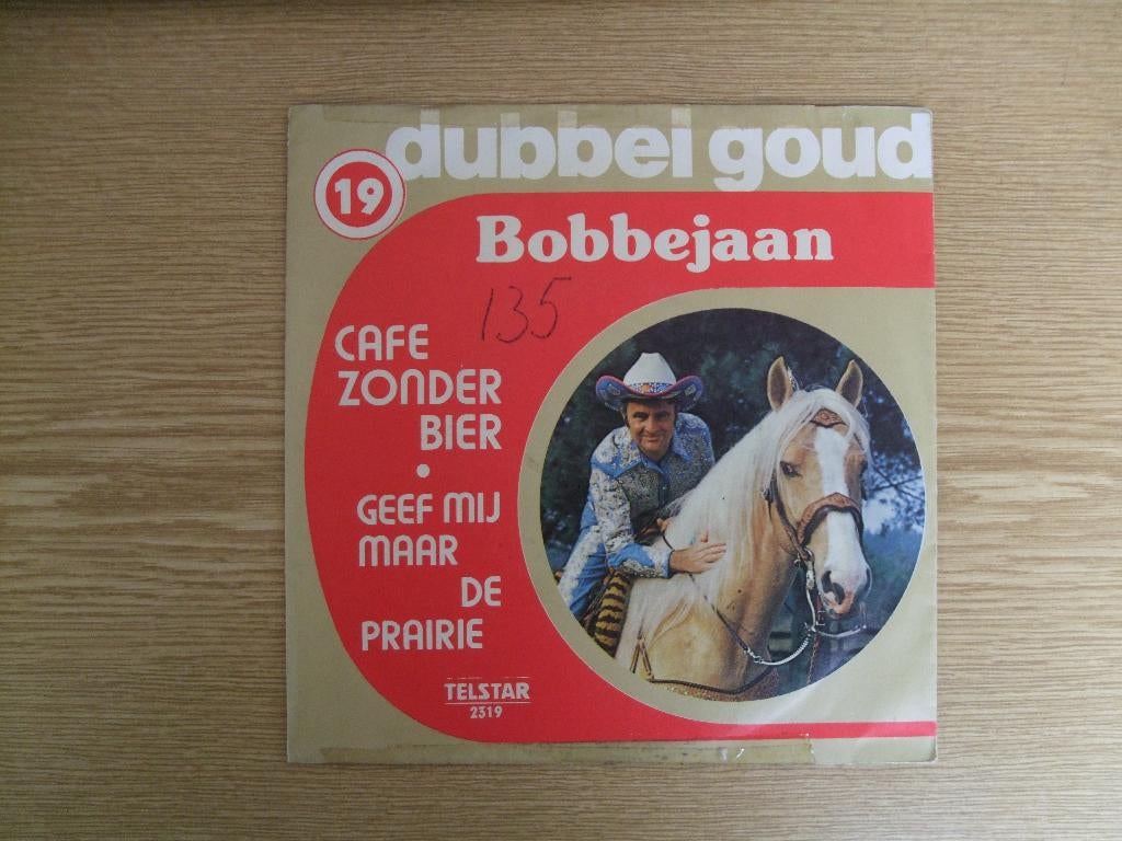 TELSTAR 2319  BOBBEJAAN    CAFE ZONDER BIER / GEEF MIJ MAAR, 7 inch, Single, Ophalen of Verzenden, Zo goed als nieuw