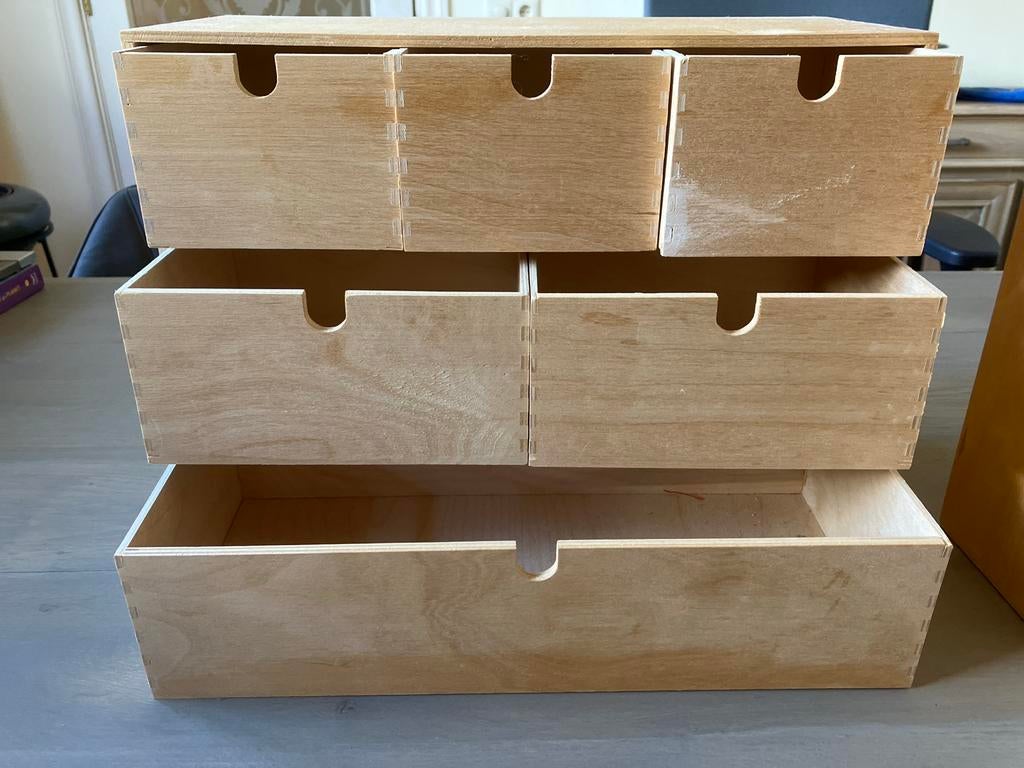IKEA Moppe ladekastje met 6 lades, Ophalen, Minder dan 50 cm, Gebruikt, 5 laden of meer