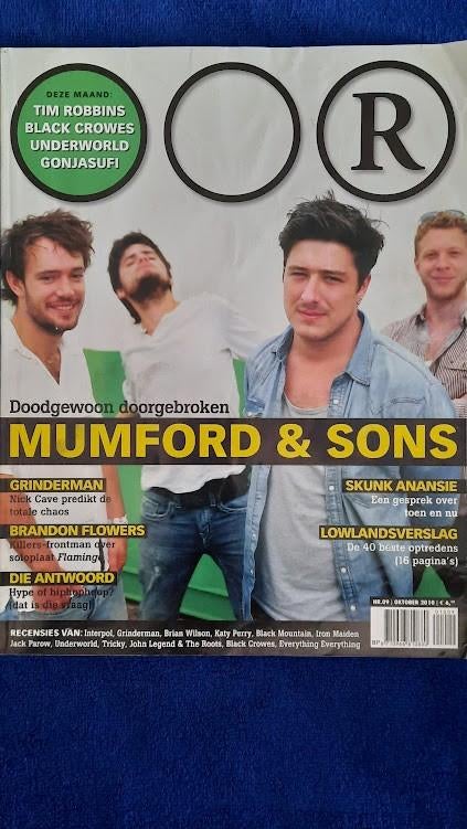 OOR 9-2010 Mumford & Sons Tim Robbins Black Crowes Underworl, Ophalen of Verzenden, Zo goed als nieuw, Muziek, Film of Tv