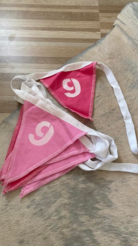 Katoenen vlaggenlijn verjaardag, Ophalen, Zo goed als nieuw