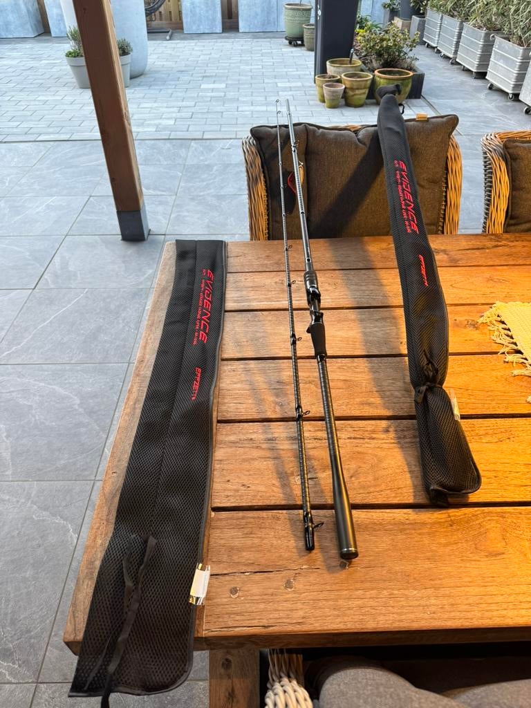 nieuwe dam evidence casting hengels 2,55m 80-150 gr  mooi !!, Ophalen of Verzenden, Nieuw, Werphengel