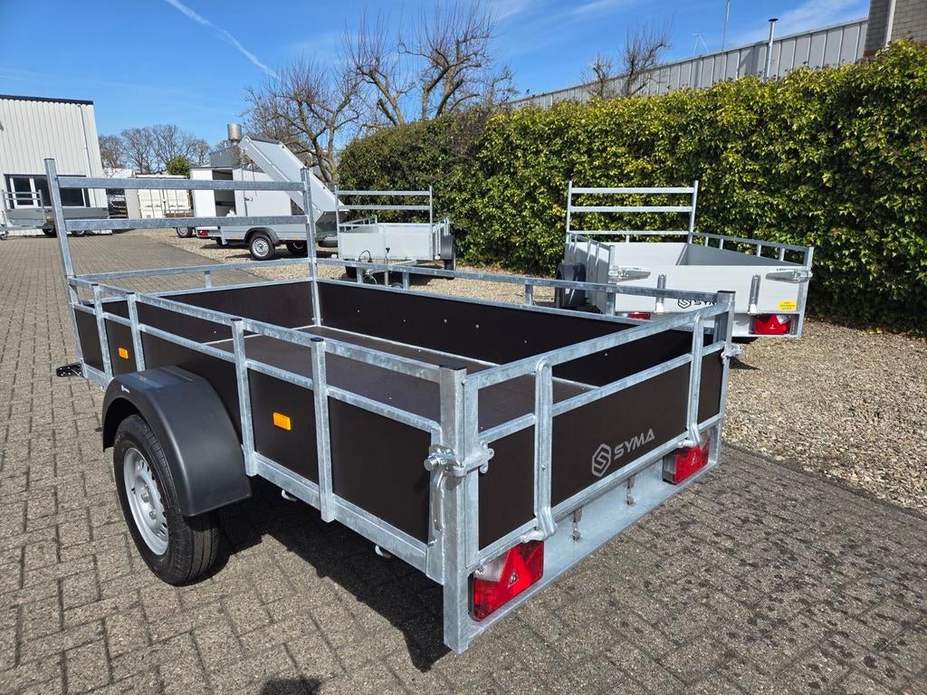 Nieuwe Syma aanhangwagen 750kg Afm.2.57x131m,Voorrek ,13-P, Auto diversen, Ophalen of Verzenden, Nieuw