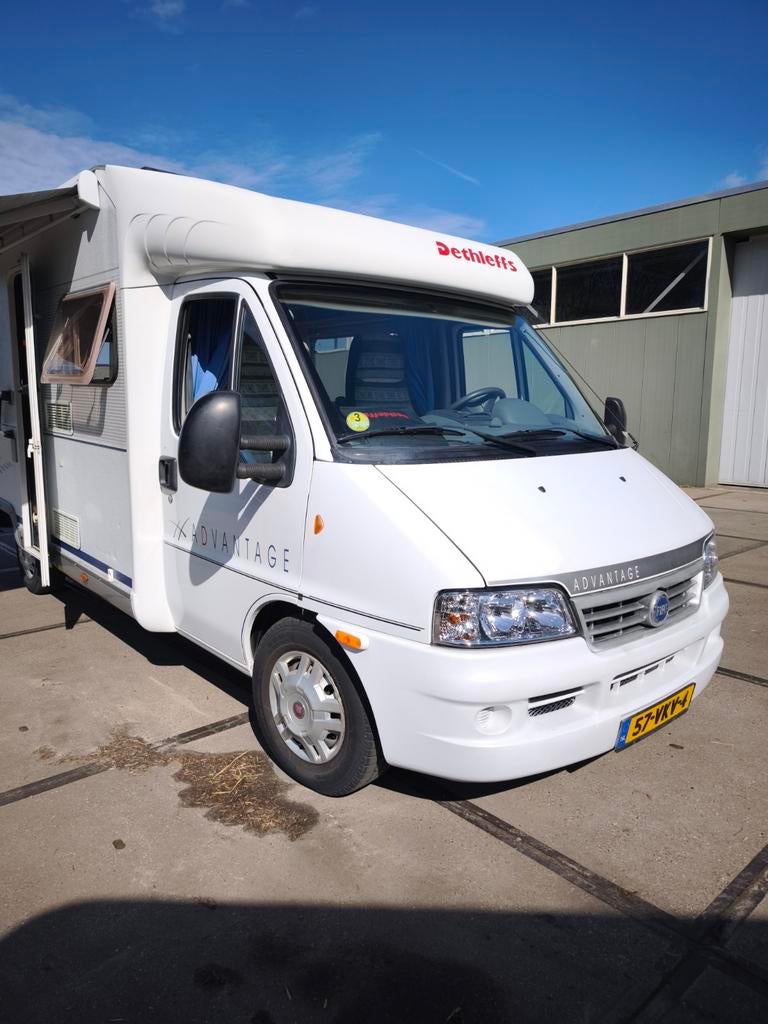Fiat Dethleffs Advantage Camper - Dakairco - Automaat 2003, Caravans en Kamperen, Campers, Automaat, Buscamper of Camperbus, Fiat