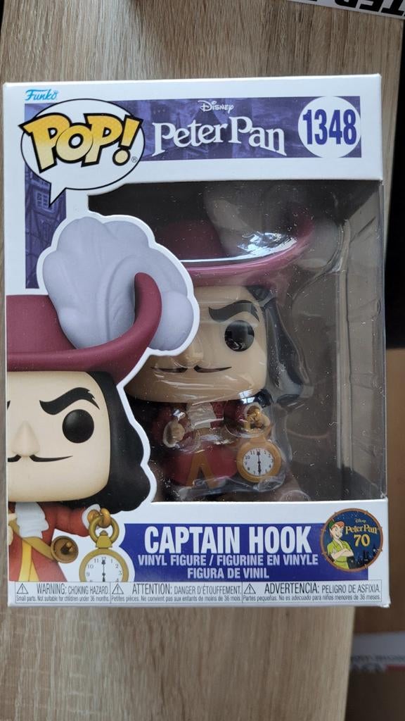 Funko Disney pop Kapitein Haak / Captain Hook, Ophalen of Verzenden, Nieuw