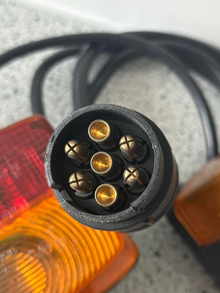 Achterlichten set voor aanhanger, 7-polige stekker, Ophalen, Gebruikt, Universele onderdelen