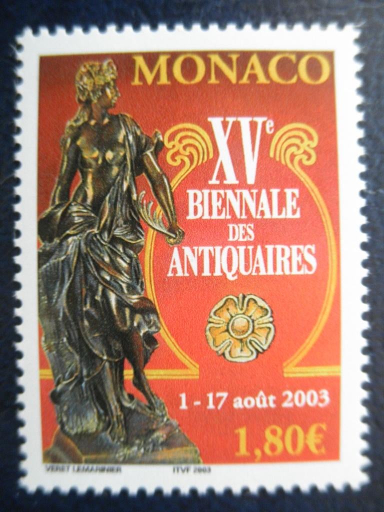 Postzegels Monaco 2003 antiquairs - cw. € 4,00 postfris., Ophalen of Verzenden, Postfris
