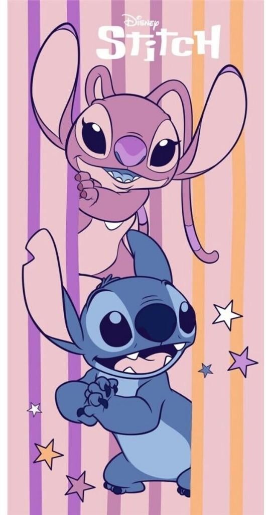 Stitch en Angel Badlaken - Sneldrogend - Disney Strandlaken, Kinderen en Baby's, Kindermode-accessoires, Ophalen of Verzenden