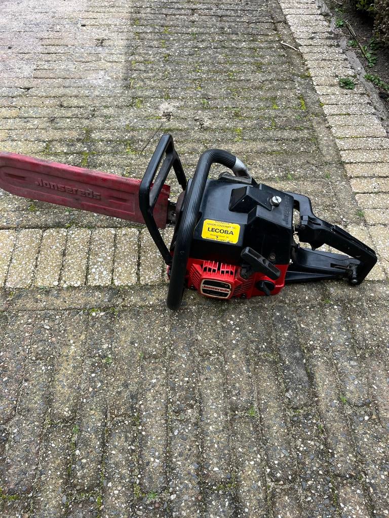 Jonsereds benzine kettingzaag 40cm zaagblad, Tuin en Terras, Ophalen, Gebruikt, Boomzaag