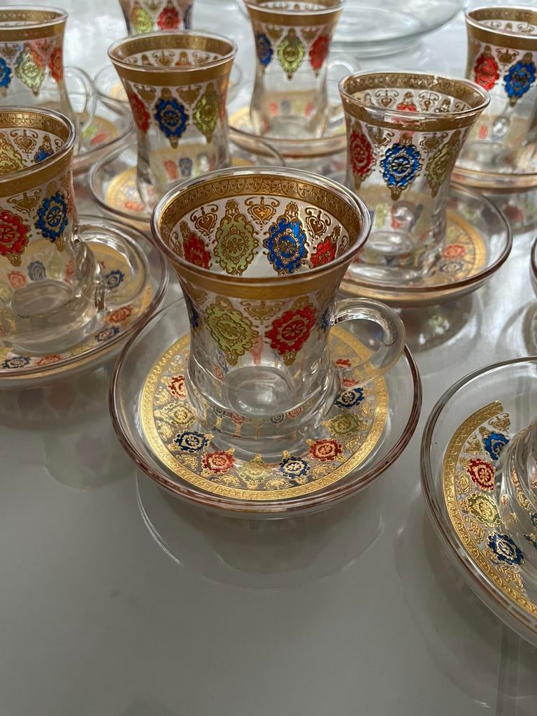 Turkse Arabische thee glazen, Ophalen, Zo goed als nieuw
