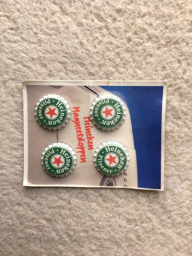 bier Heineken magneet doppen op blister nieuw, Verzenden, Nieuw, Heineken