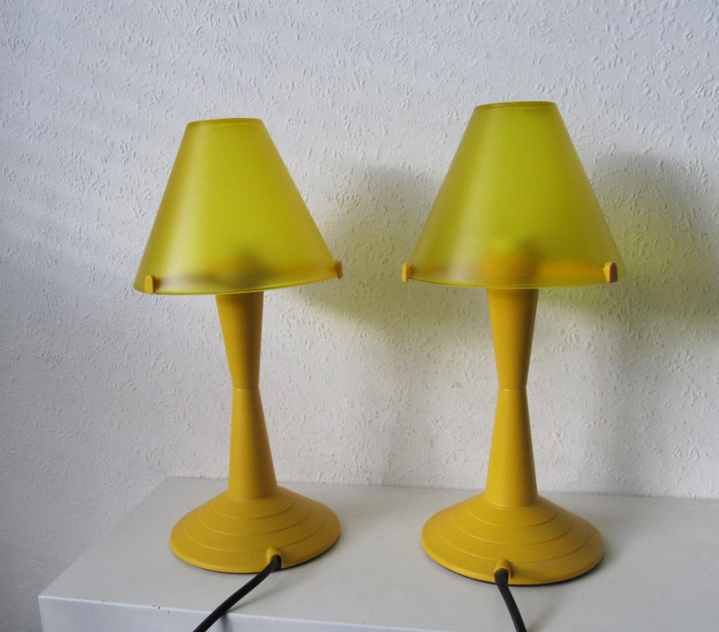 2x Design lampen bedlampjes Veneta Lumi "Lulù" Italie, Ophalen of Verzenden, Minder dan 50 cm