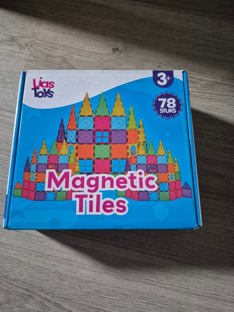 Lias Toys Magnetic Tiles - 78 stuks, Overige merken, ., Nieuw, Ophalen of Verzenden