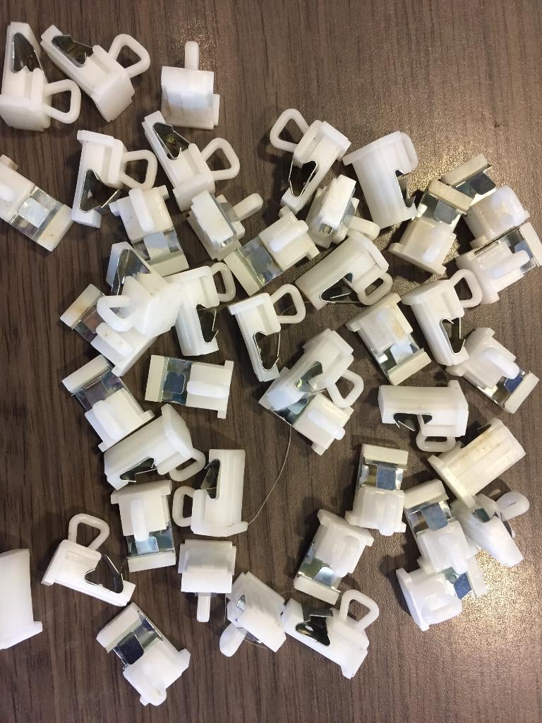 Eindstop 706 Deense Rail Faber wit kunststof - fournituren, Minder dan 50 cm, Wit, Nieuw, Ophalen of Verzenden