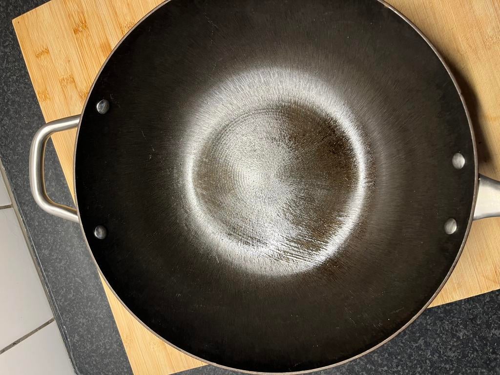 Cast Iron pan by Skotsberg, Ophalen of Verzenden, Zo goed als nieuw, Rvs, Wok