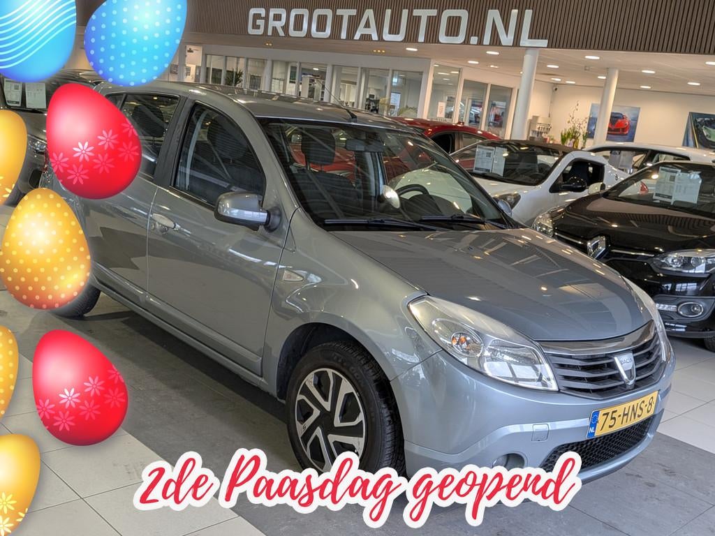 Dacia Sandero 1.6 Lauréate Airco, Stuurbekrachtiging, Voorwielaandrijving, Stof, 1011 kg, 4 cilinders
