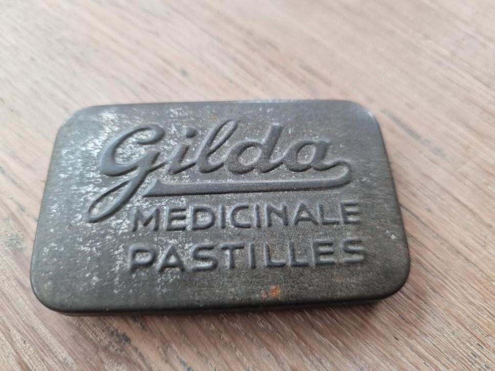 Zeldzaam blikje Gilda medicinale pastilles, Verzamelen, Blikken, Ophalen of Verzenden, Gebruikt, Overige