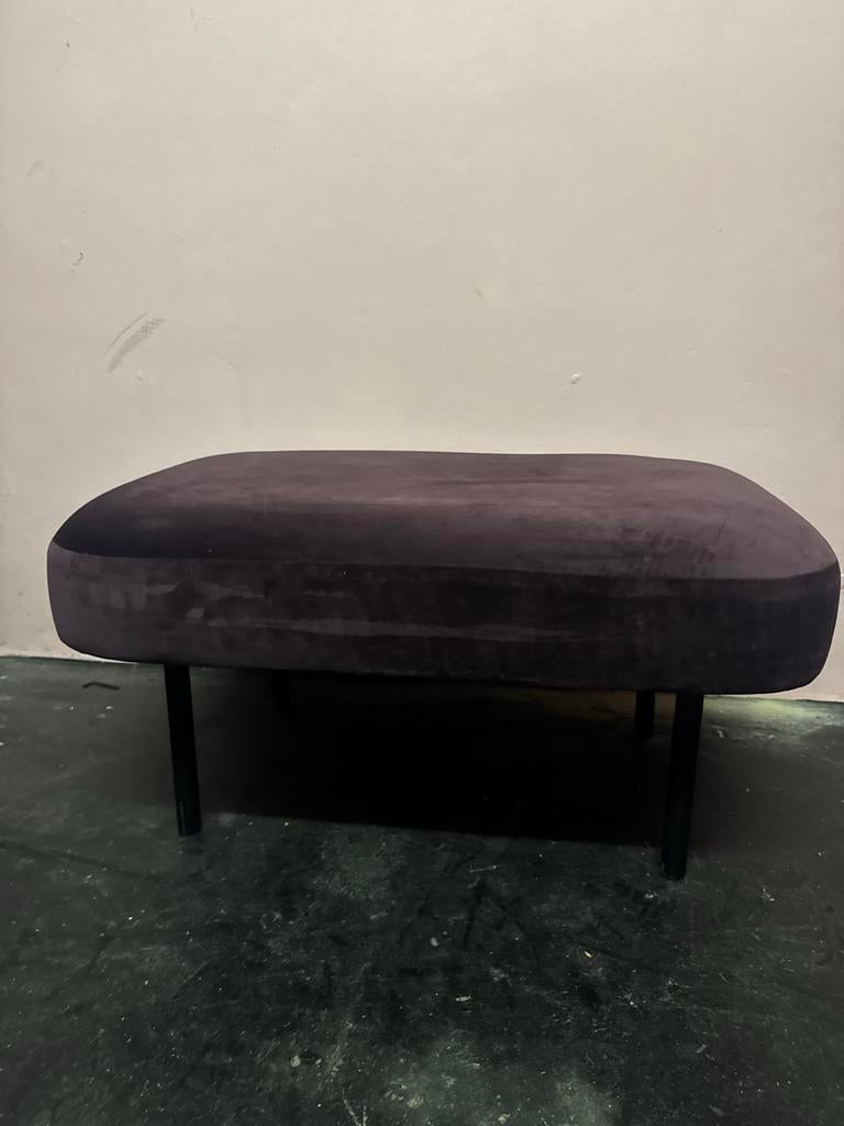 Aubergine bankje/zitbankje van Sostrene Grene, Gebruikt, 125 cm of meer, Ophalen of Verzenden, Stof