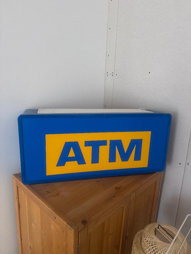 Neon ATM bord, Ophalen, Zo goed als nieuw, Lichtbak of (neon) lamp