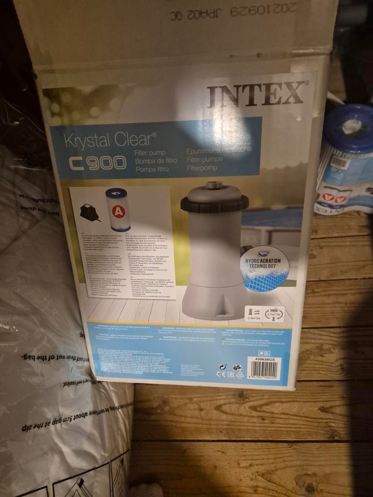 Intex Zwembadpomp C900 met nieuwe filters en toebehoren, Ophalen, Gebruikt, Overige typen