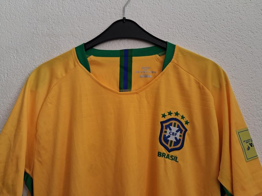 Brazil thuisshirt - Geel/Groen - Maat XL, Sport en Fitness, Voetbal, Maat XL, Ophalen of Verzenden, Zo goed als nieuw, Shirt