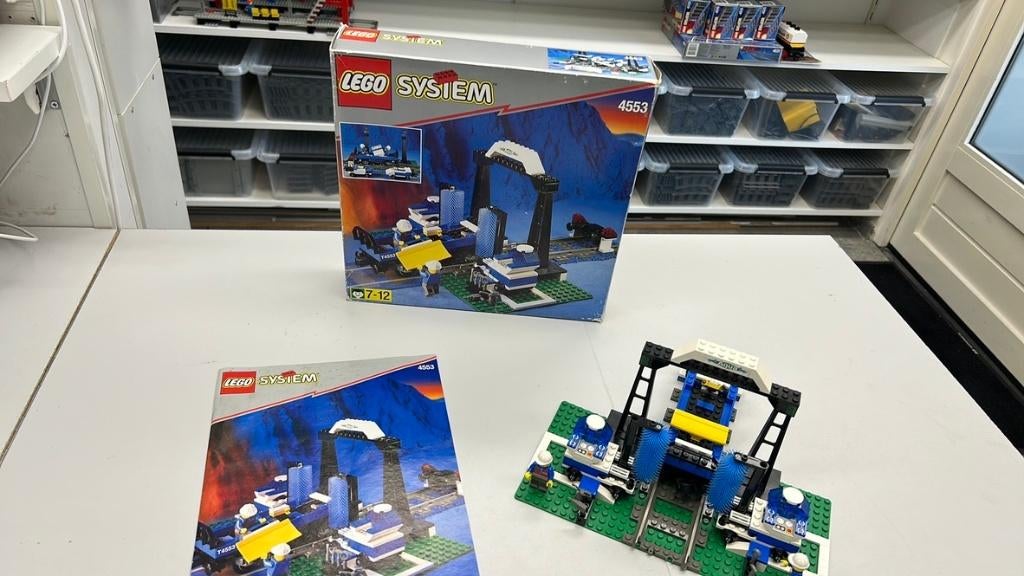 SB2582 Lego trein 9v 4553 incl. doos/ boekje. In top conditi, Kinderen en Baby's, Speelgoed | Duplo en Lego, Ophalen of Verzenden