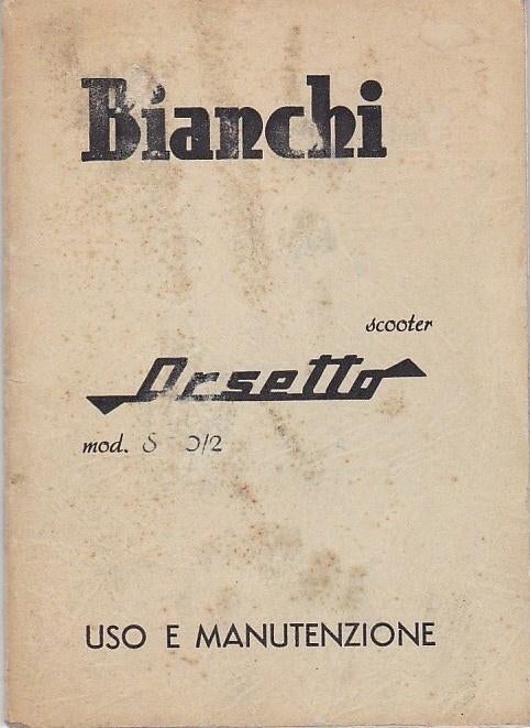 Bianchi Orsetto scooter handleiding italiaans, Ophalen of Verzenden, Overige merken