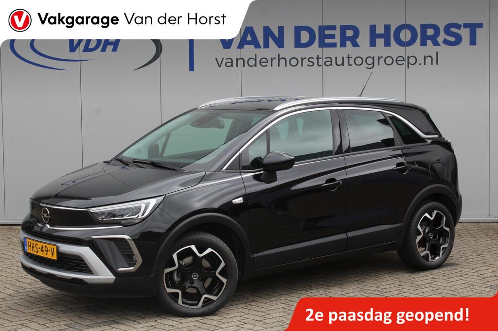 Opel Crossland 1.2-110 pk Turbo Elegance. Mooie moderne hoog, 12 maanden, Gebruikt, Zwart, 1199 cc