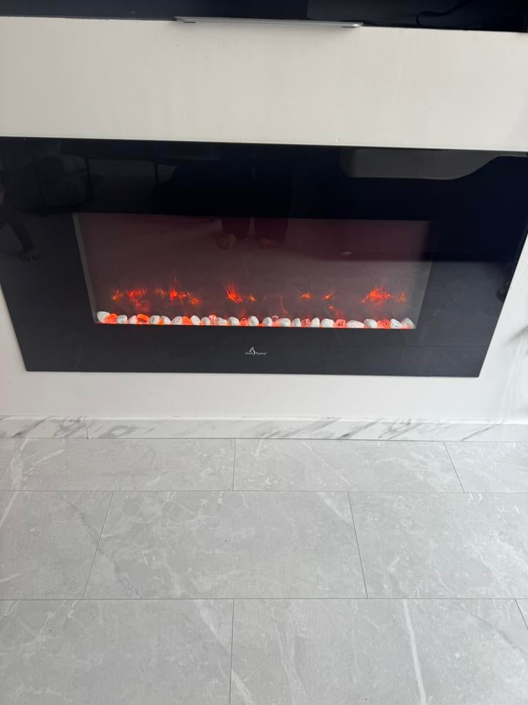 Elektrische sfeerhaard met afstandsbediening, Huis en Inrichting, Haarden, Ophalen, Zo goed als nieuw, Vrijstaande haard, Elektrische haard