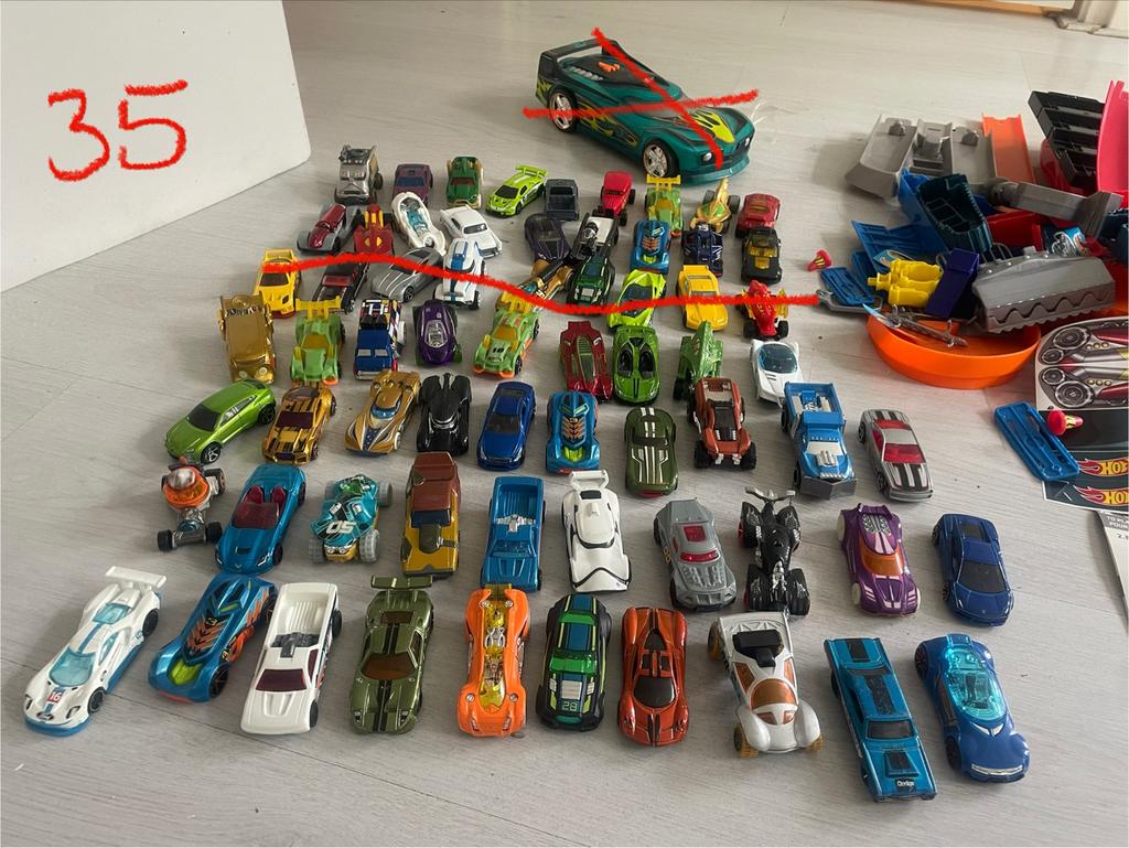Hotwheels baan en veel autos, Ophalen of Verzenden, Zo goed als nieuw
