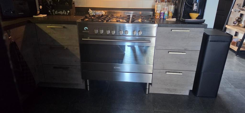 M-System 6 pits gasfornuis, Ophalen of Verzenden, Gebruikt