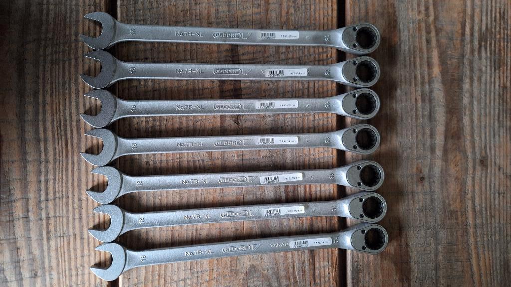 Gedore No: 7R-XL 18 Ringratel steeksleutels NIEUW!!!, ., Nieuw, Ophalen of Verzenden, .