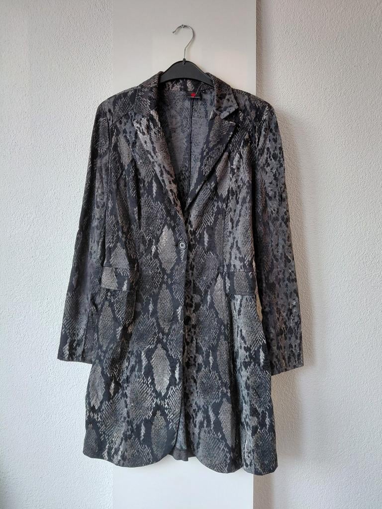 Helena Hart blazer print m, Kleding | Dames, Maat 38/40 (M), Jasje, Grijs, Gedragen