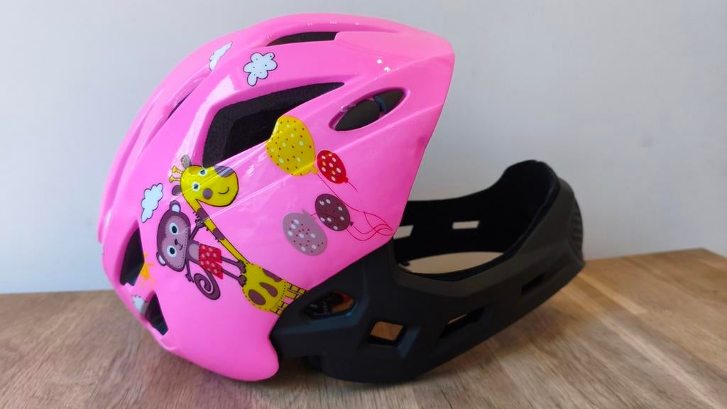 Kinderfietshelm roze – Nieuwstaat – Veilig en leuk design, Ophalen of Verzenden, Zo goed als nieuw, Meisje