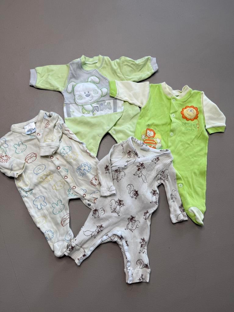 Set van 4 boxpakjes maat 50, Kinderen en Baby's, Babykleding | Maat 50, Ophalen of Verzenden, Zo goed als nieuw, Jongetje, Pakje
