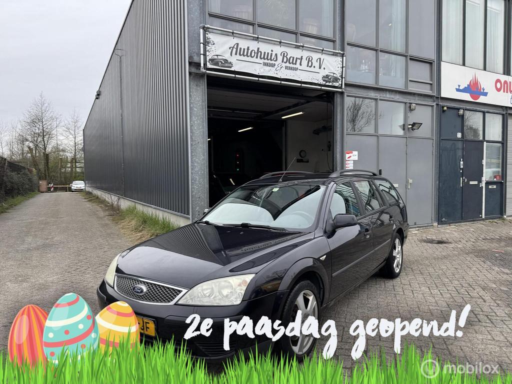 Ford Mondeo Wagon 1.8-16V Futura Airco! Nieuwe APK! NAP Logi, Auto's, Ford, Gebruikt, Zwart, 4 cilinders, Zwart