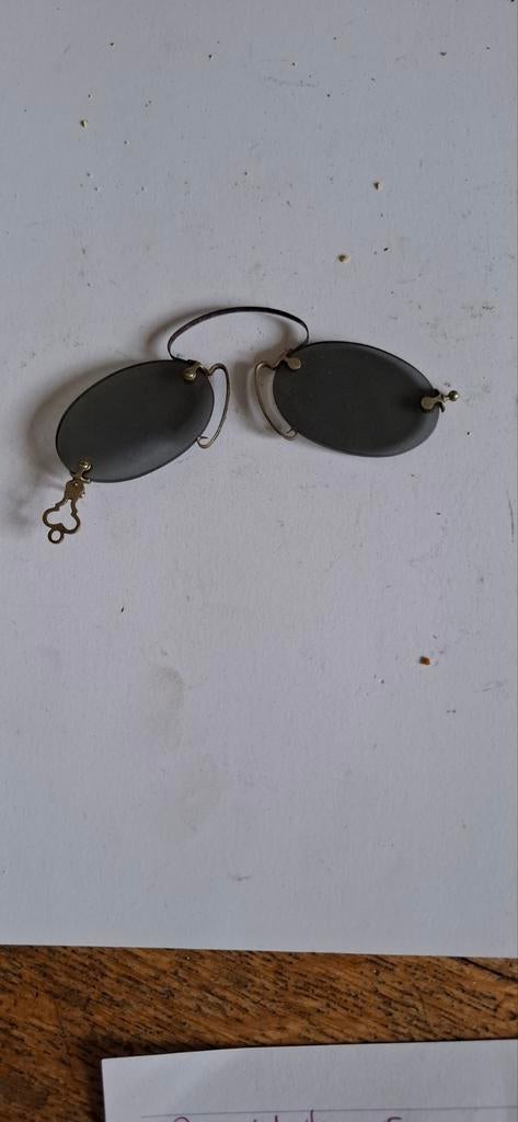 Antieke clip-on zonnebril, Ophalen of Verzenden