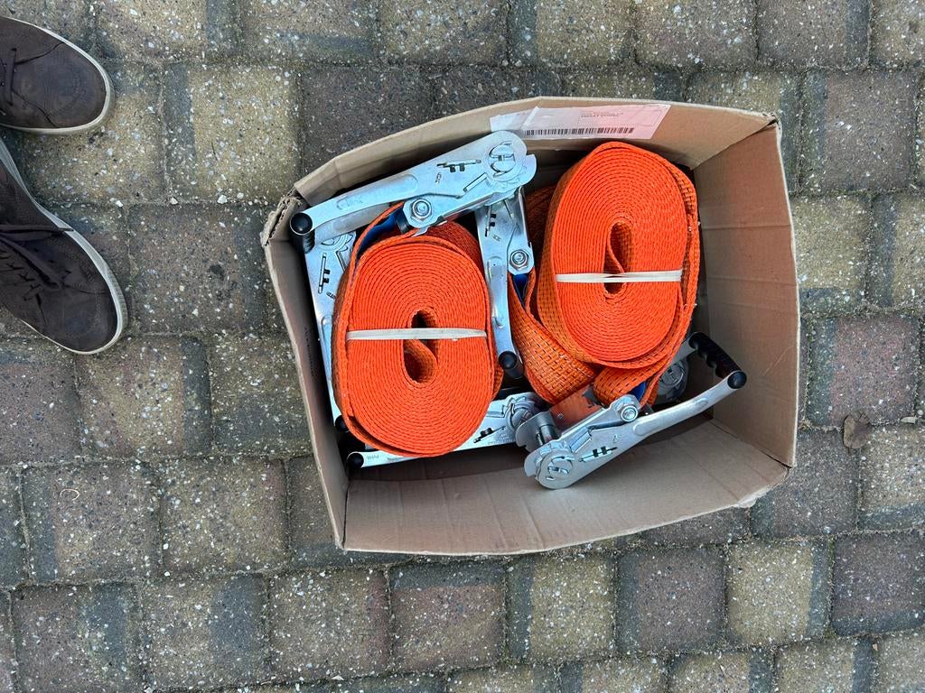 Set van 6 oranje nieuwe spanbanden, Ophalen of Verzenden, Gebruikt, Universele onderdelen