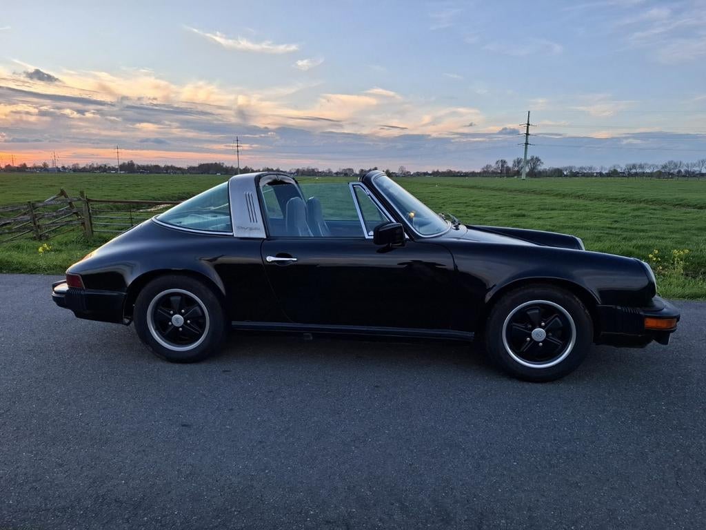 Porsche 911 2.7 Targa US 1977 Zwart, Auto's, Porsche, Achterwielaandrijving, 1097 kg, Zwart, 4 stoelen