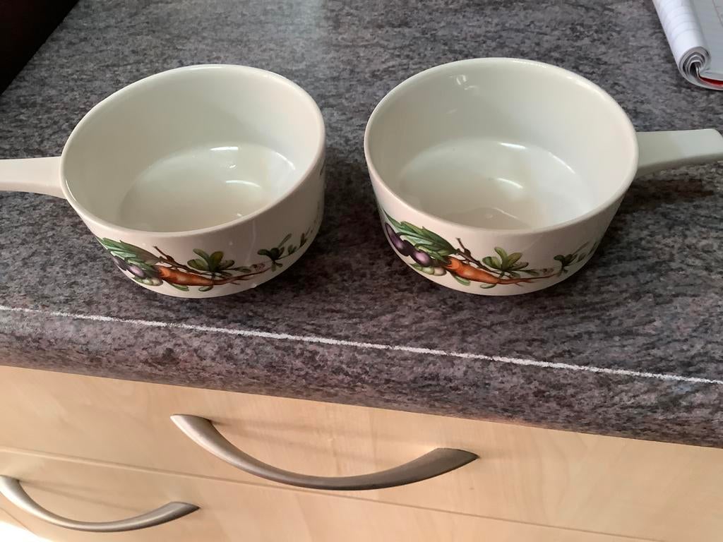 2x Villeroy & Boch soepkom jaren 70, Ophalen of Verzenden