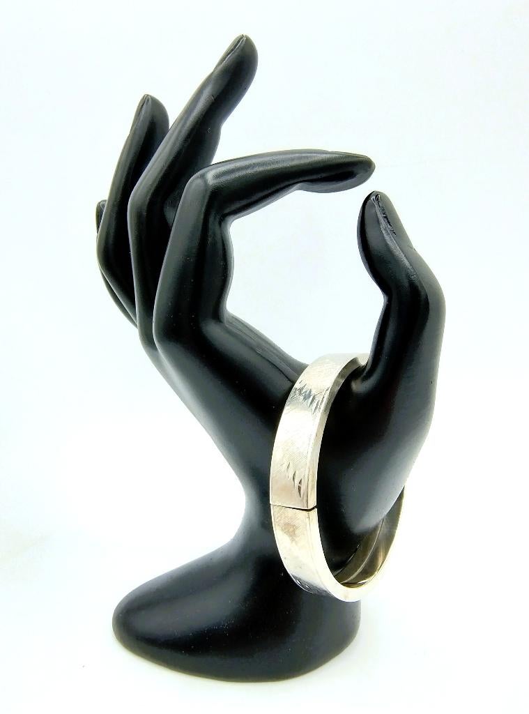 Robuuste zilveren armband, rondom motief, 1 cm breed, 835, Info@zilverwebsite.nl, Verzenden, Zo goed als nieuw, Zilverwebsite.nl