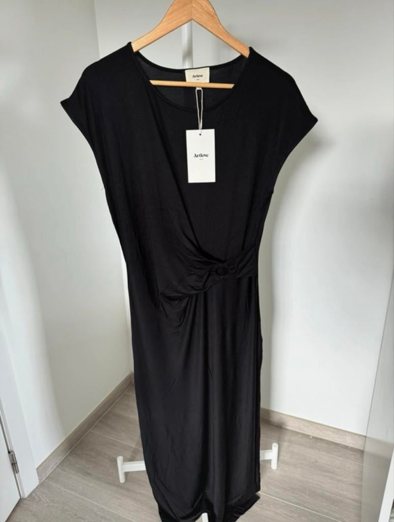 Zwarte lange jurk met split van ArtLove, maat L, Zwart, Maat 42/44 (L), Nieuw, Ophalen of Verzenden