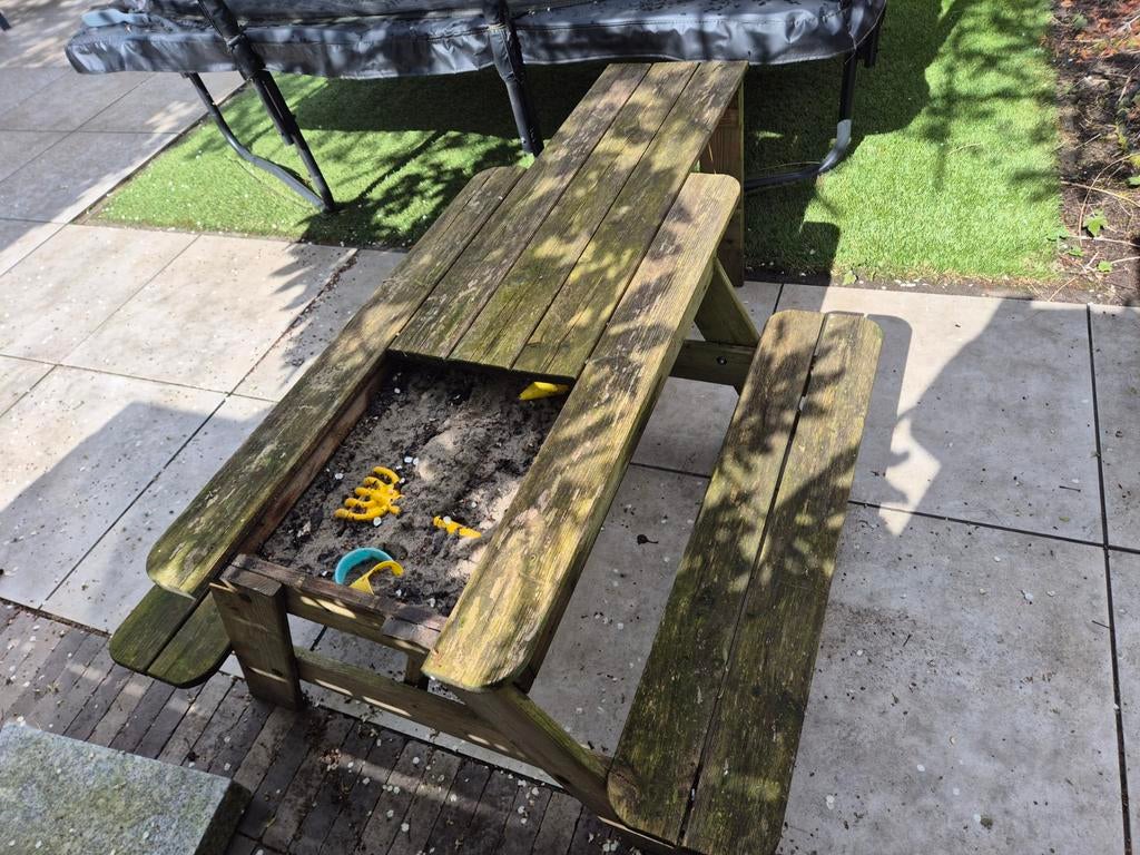 Picknicktafel met zandbak voor kinderen, Ophalen, Gebruikt