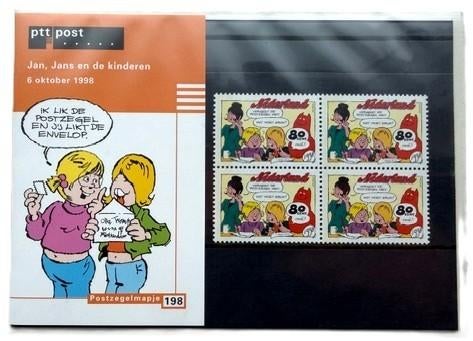 Jan Kruis Jan Jans en de kinderen POSTZEGELMAPJE 198, ´Jan Kruis, Eén stripboek, Nieuw, Ophalen of Verzenden