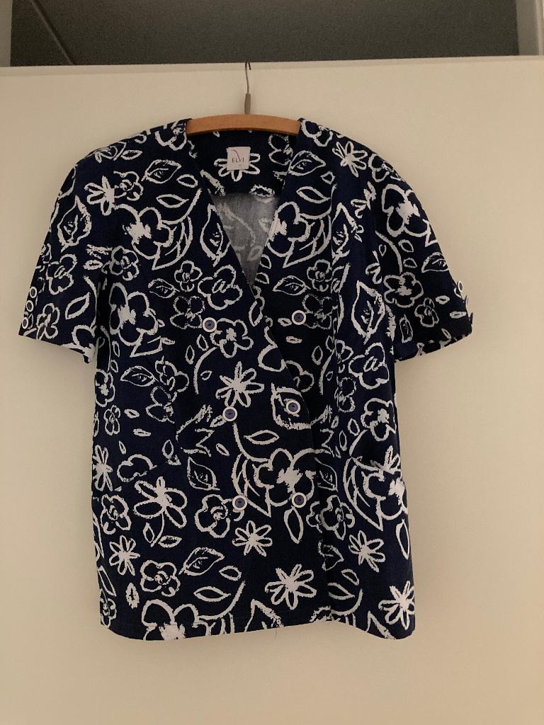 Dameskleding, 2 delig pakje, maat 44, 100% katoen., Blauw, Maat 42/44 (L), Ophalen of Verzenden, Zo goed als nieuw