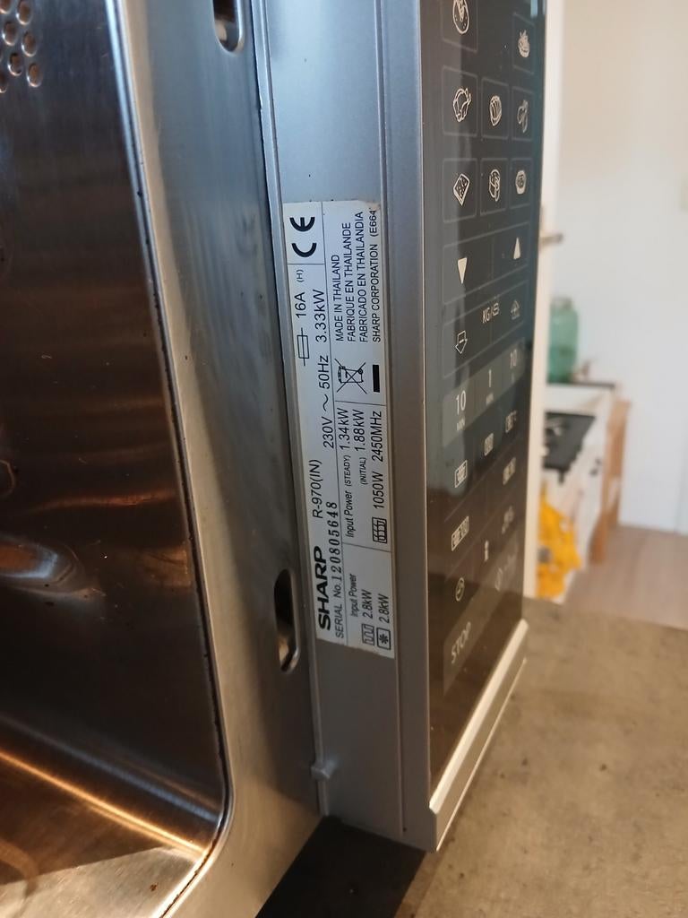 SHARP R-970 Combimagnetron/Oven - Zilver, Witgoed en Apparatuur, Magnetrons, Ophalen